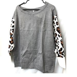 PRETTY GARDEN LONG SLEEVE SWEATER SIZE MED. NWT